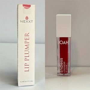 NEXXT Lip Plumper + JOAH Endless Longwear Lip Color Red Bundle New Lipstick